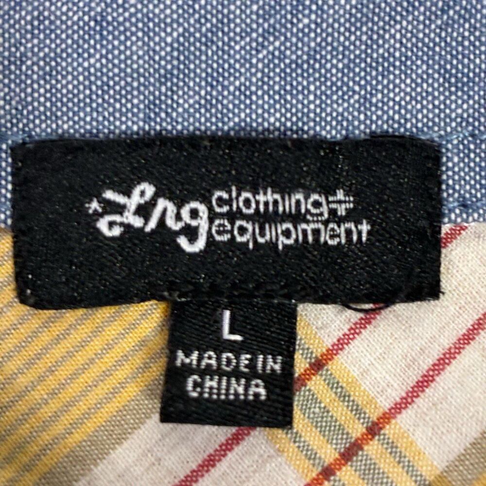 Lrg Clothing Equipment Mens Lrg Yellow Plaid Short Sleeve Button Up Shirt View 5